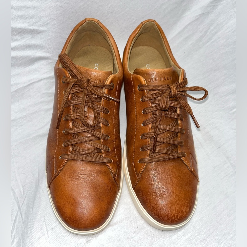 Cole Haan Men's Grand Crosscourt II Sneaker Leather Brown Size 10M